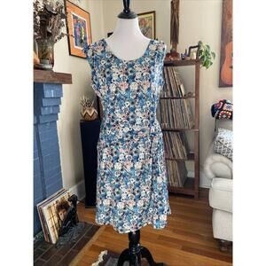 Patagonia Blue Floral Midi Dress
